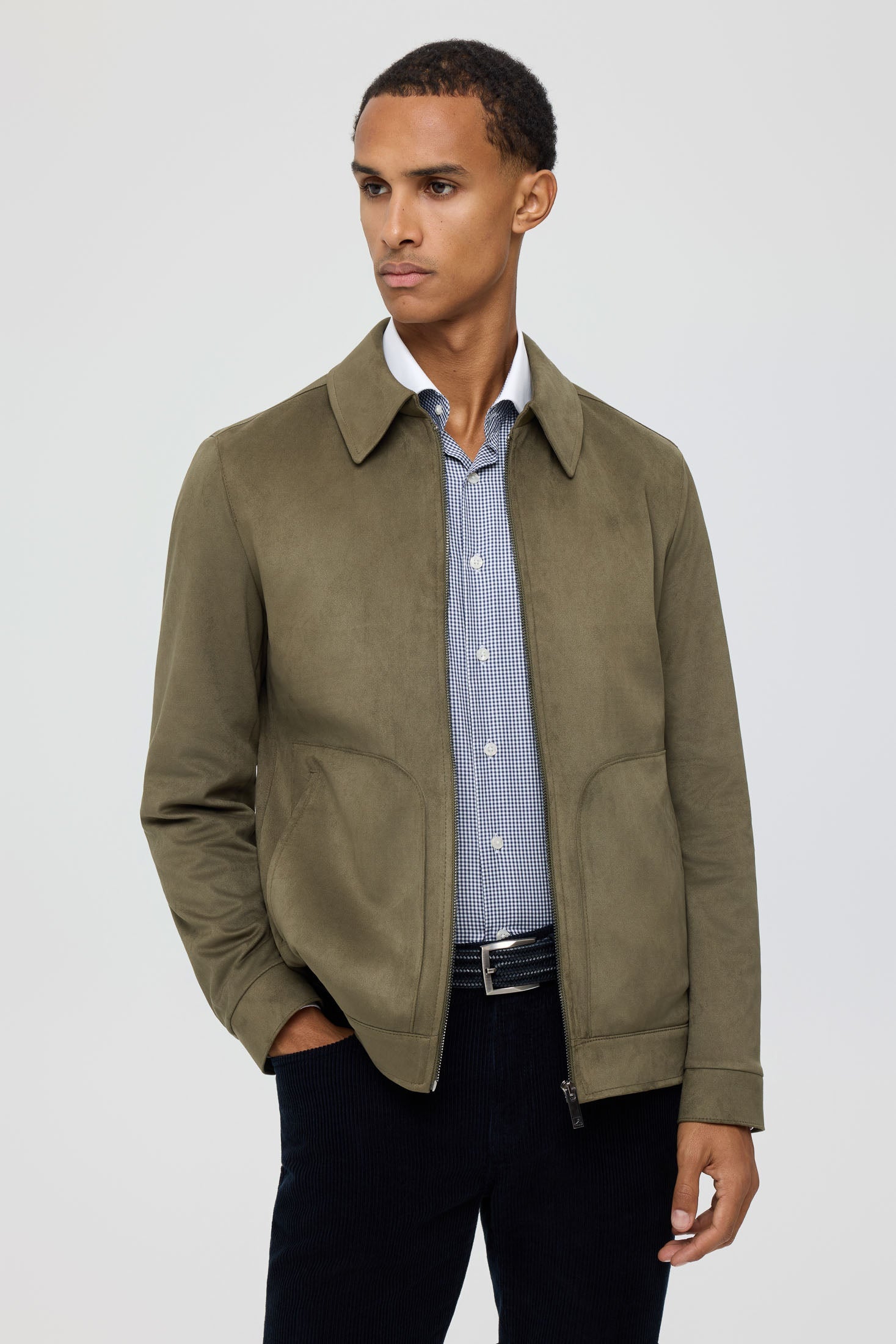 Men's Premium Lightweight Jacket – Suede-Effect Nubuck Finish | Style 6063-6