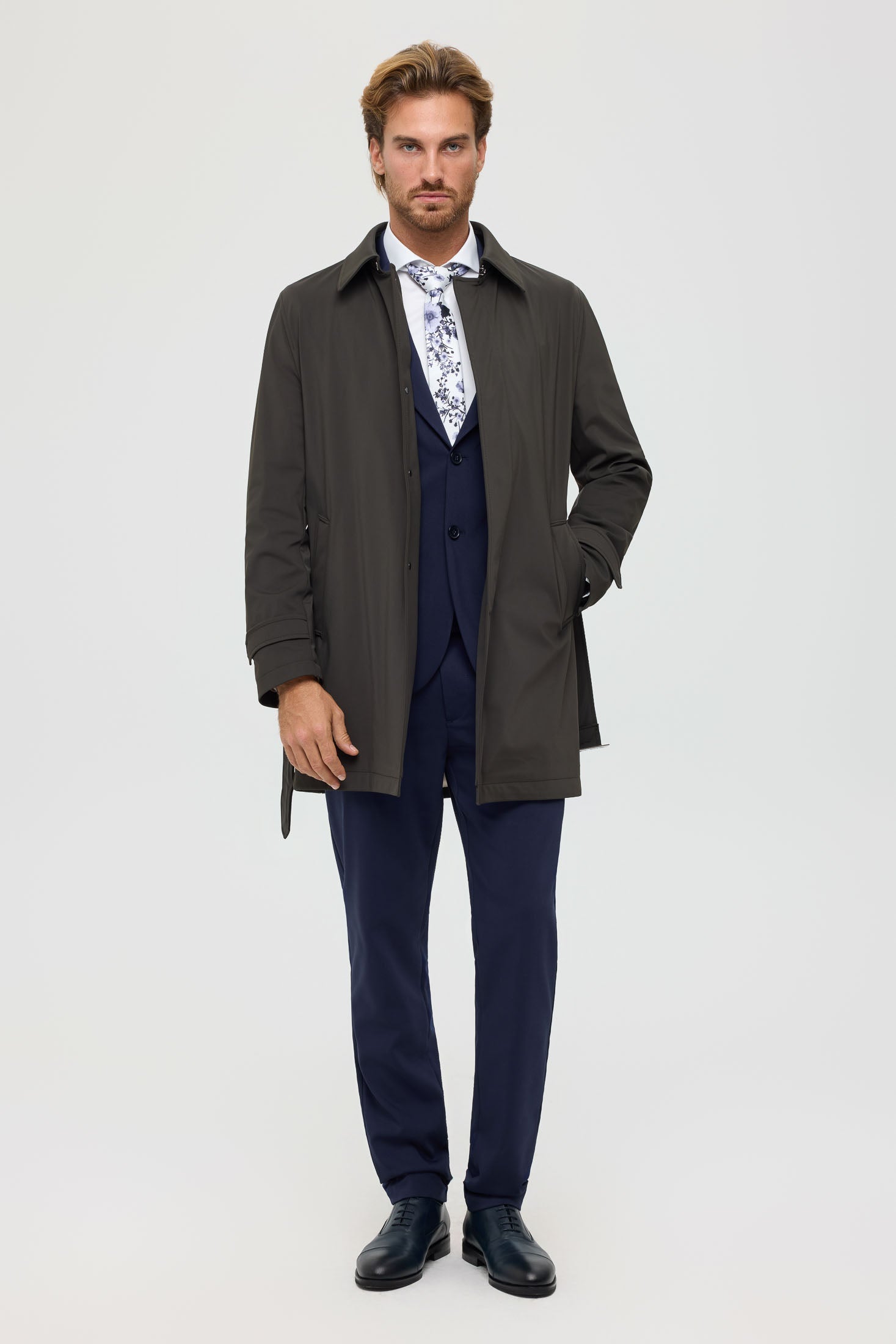 Men's Premium Trench Coat – Technical Stretch Fabric | Style 6064-0