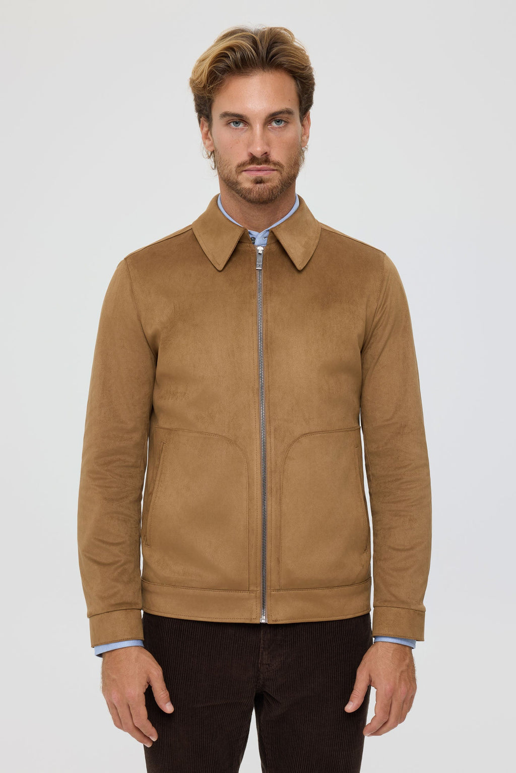 Men's Premium Lightweight Jacket – Suede-Effect Nubuck Finish | Style 6063-1