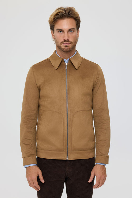 Men's Premium Lightweight Jacket – Suede-Effect Nubuck Finish | Style 6063-1