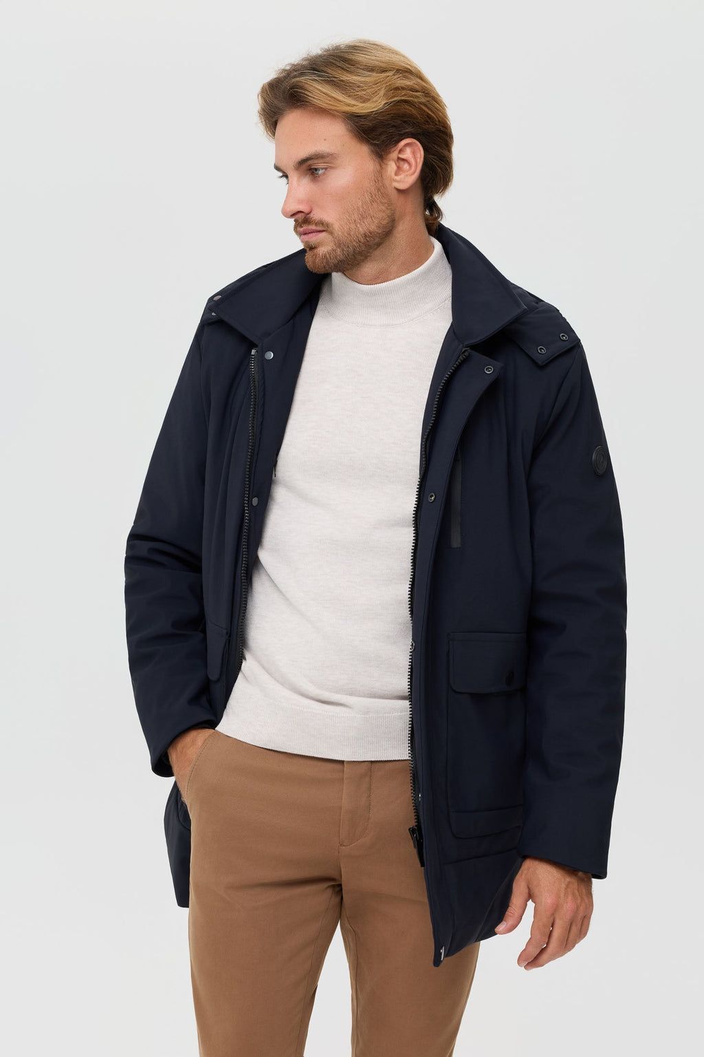 Men's Premium Puffer Coat – Technical Insulated Fabric | Style 6062-2