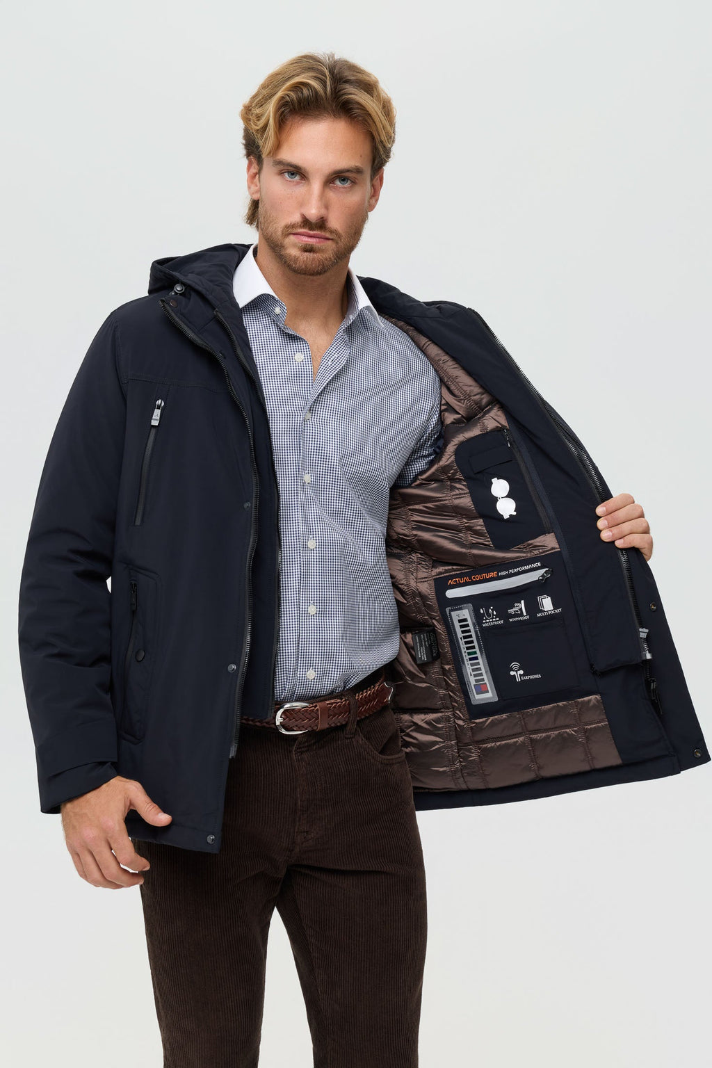 Men's Premium Puffer Coat – Technical Insulated Fabric | Style 6060-4