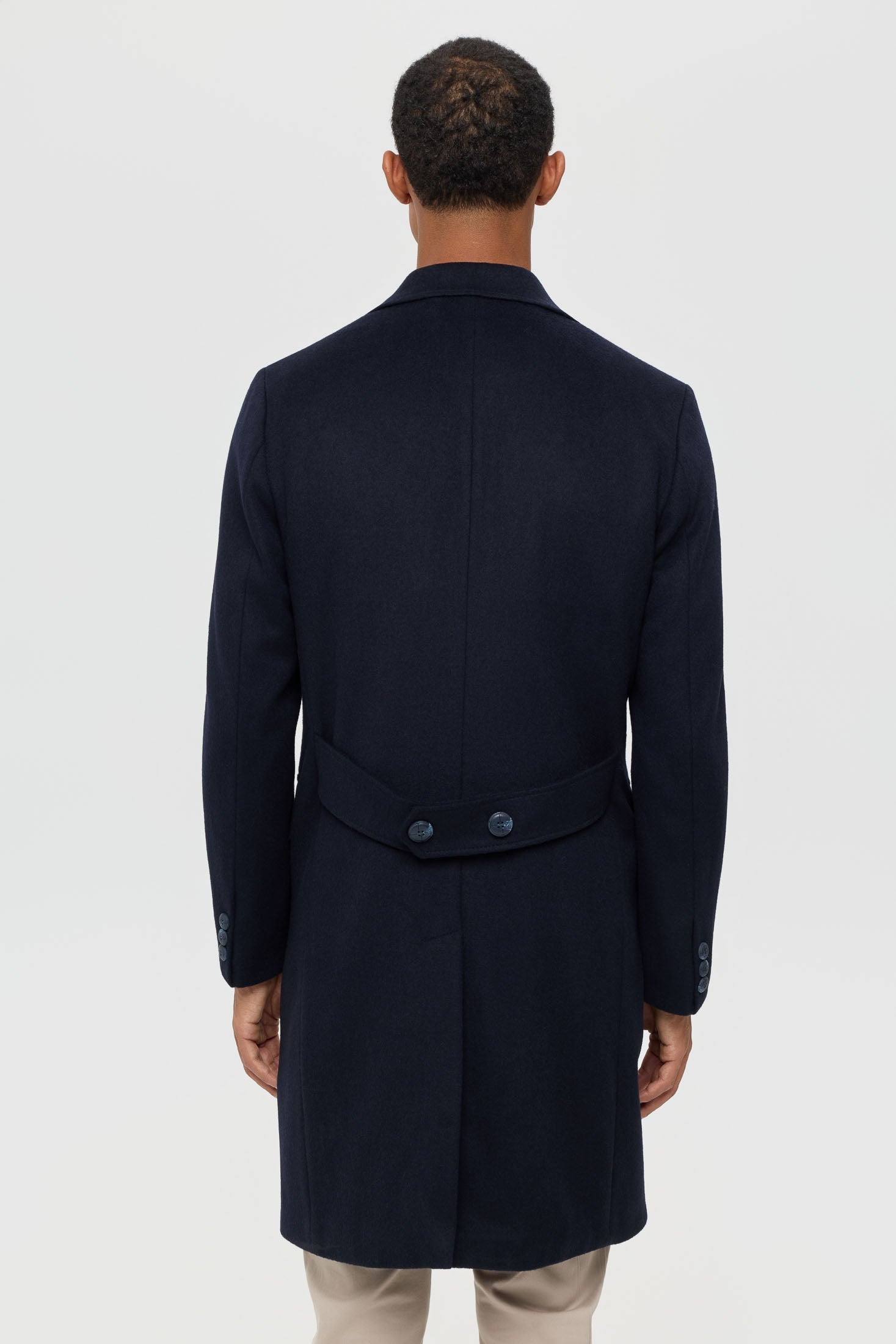 Men’s Double-Breasted Wool Blend Trench Coat – Timeless Elegance | Style 6065-4