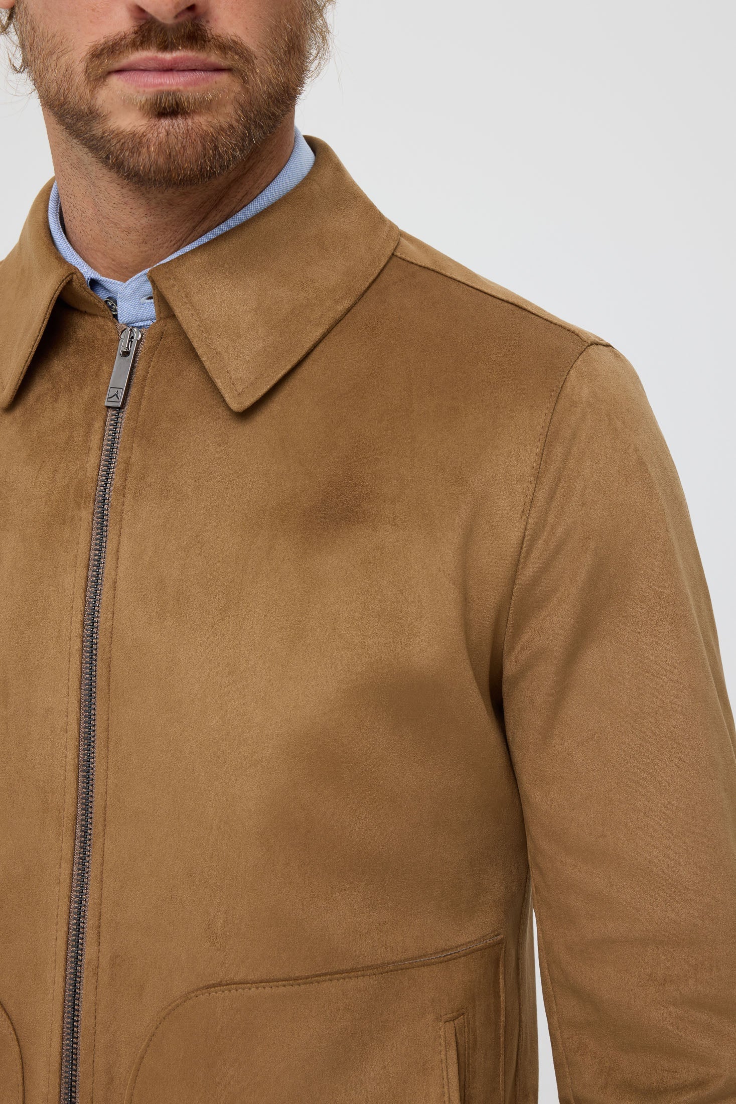 Men's Premium Lightweight Jacket – Suede-Effect Nubuck Finish | Style 6063-4