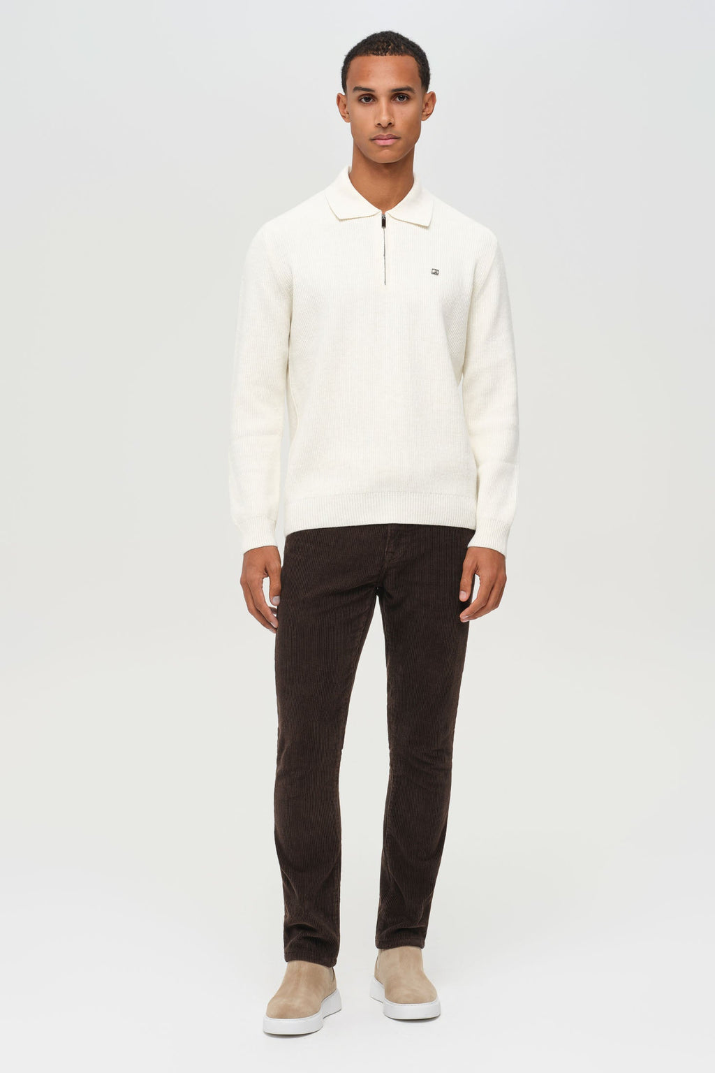 Men’s Premium Half-Zip Knit Pullover – Soft Stretch Blend | Style 8024-1