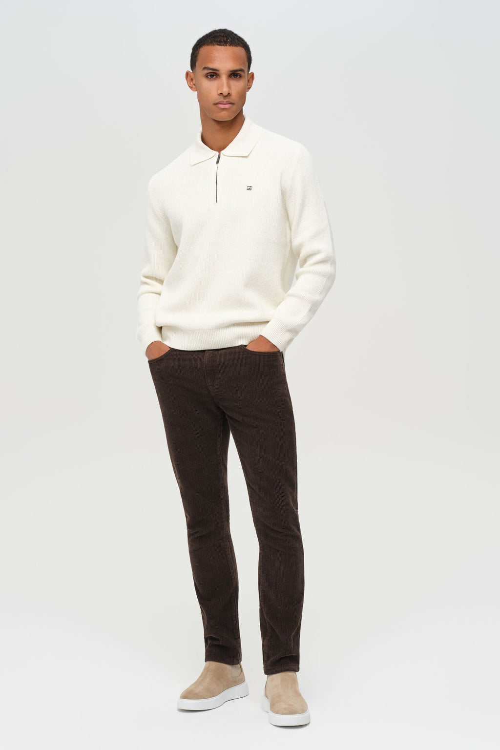 Men’s Premium Half-Zip Knit Pullover – Soft Stretch Blend | Style 8024-2