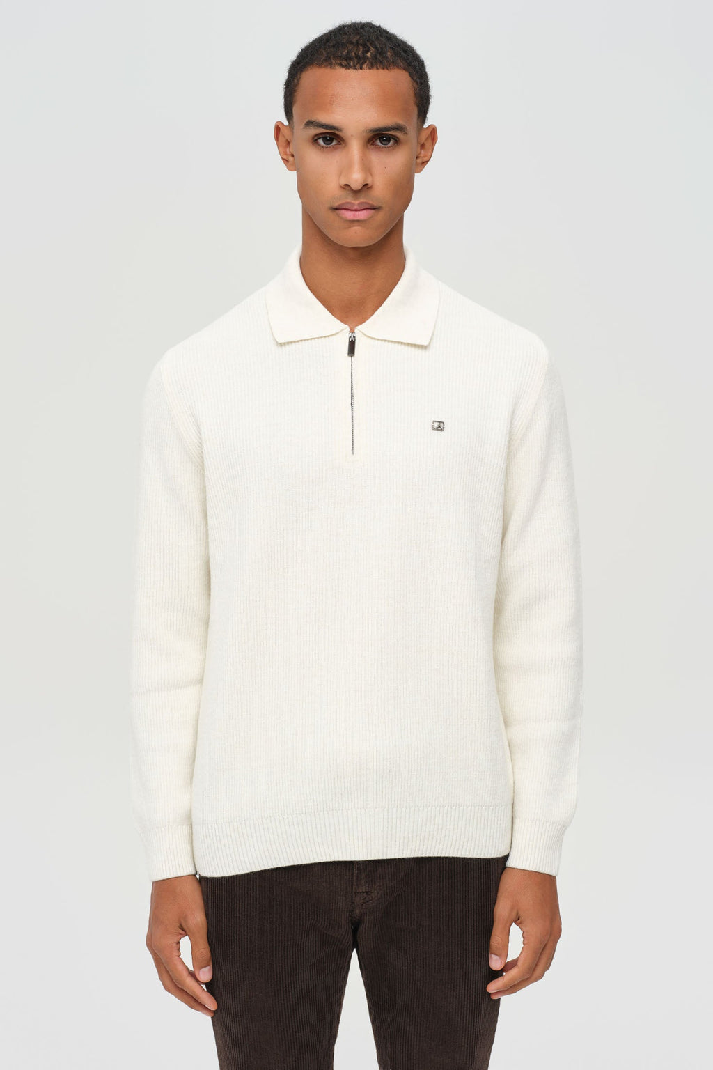 Men’s Premium Half-Zip Knit Pullover – Soft Stretch Blend | Style 8024-4