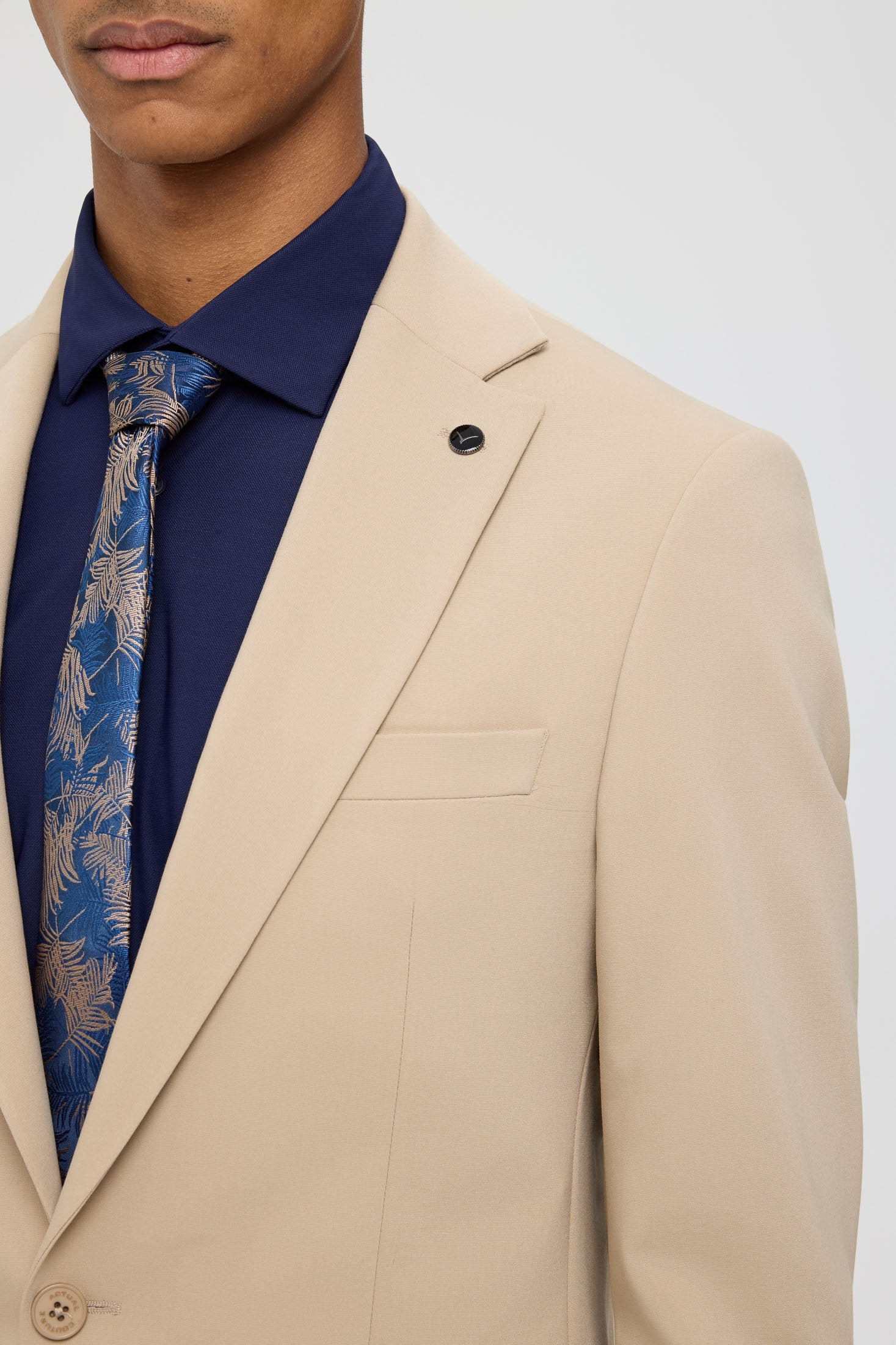 Men’s Modern Tailored Suit – Stretch Cotton Elegance | Style 4073-2