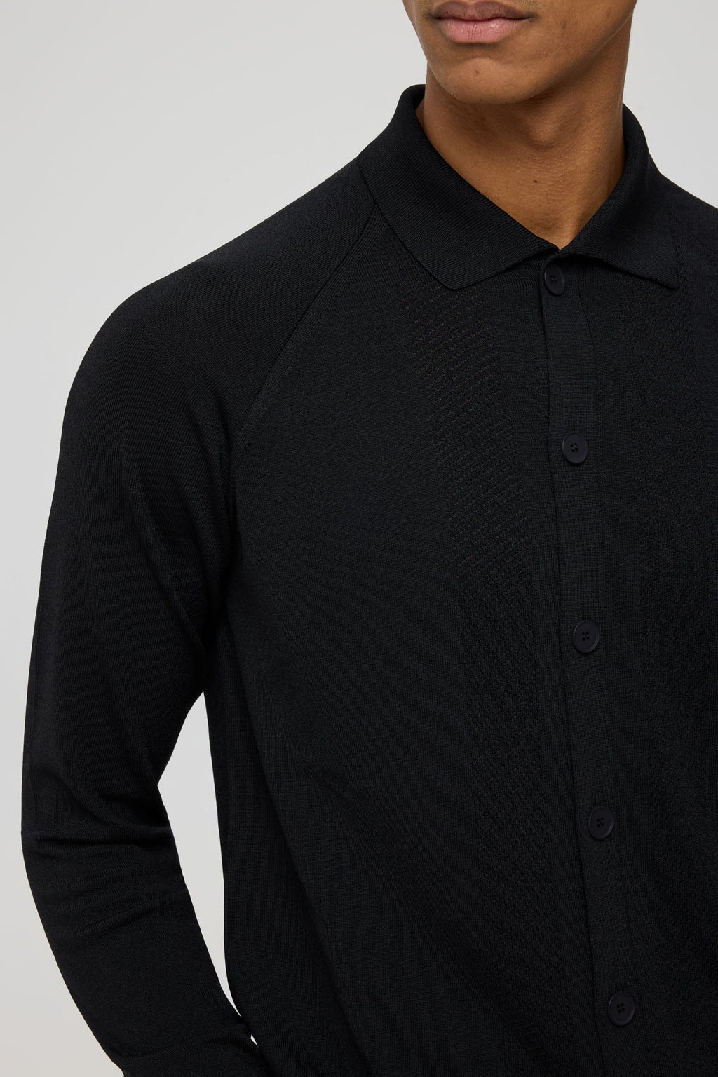 Men’s Premium Buttoned Knit Cardigan – Textured Panel Design | Style 8029-4