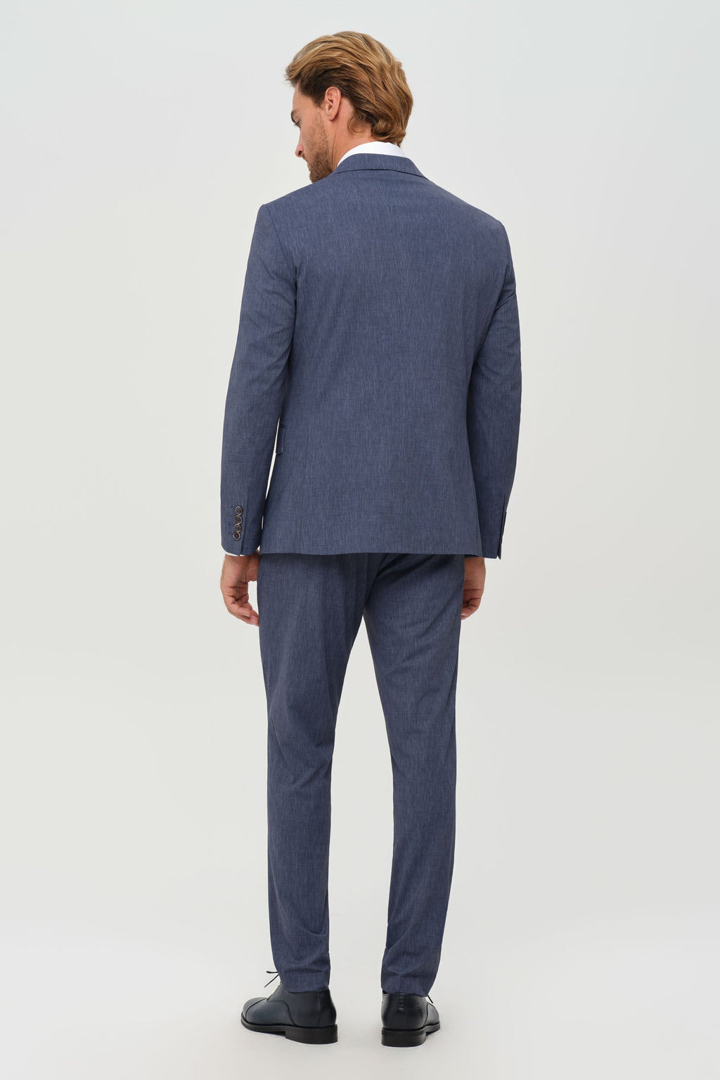 Men’s Double-Breasted Suit – Refined Stretch Structure | Style 4077-4