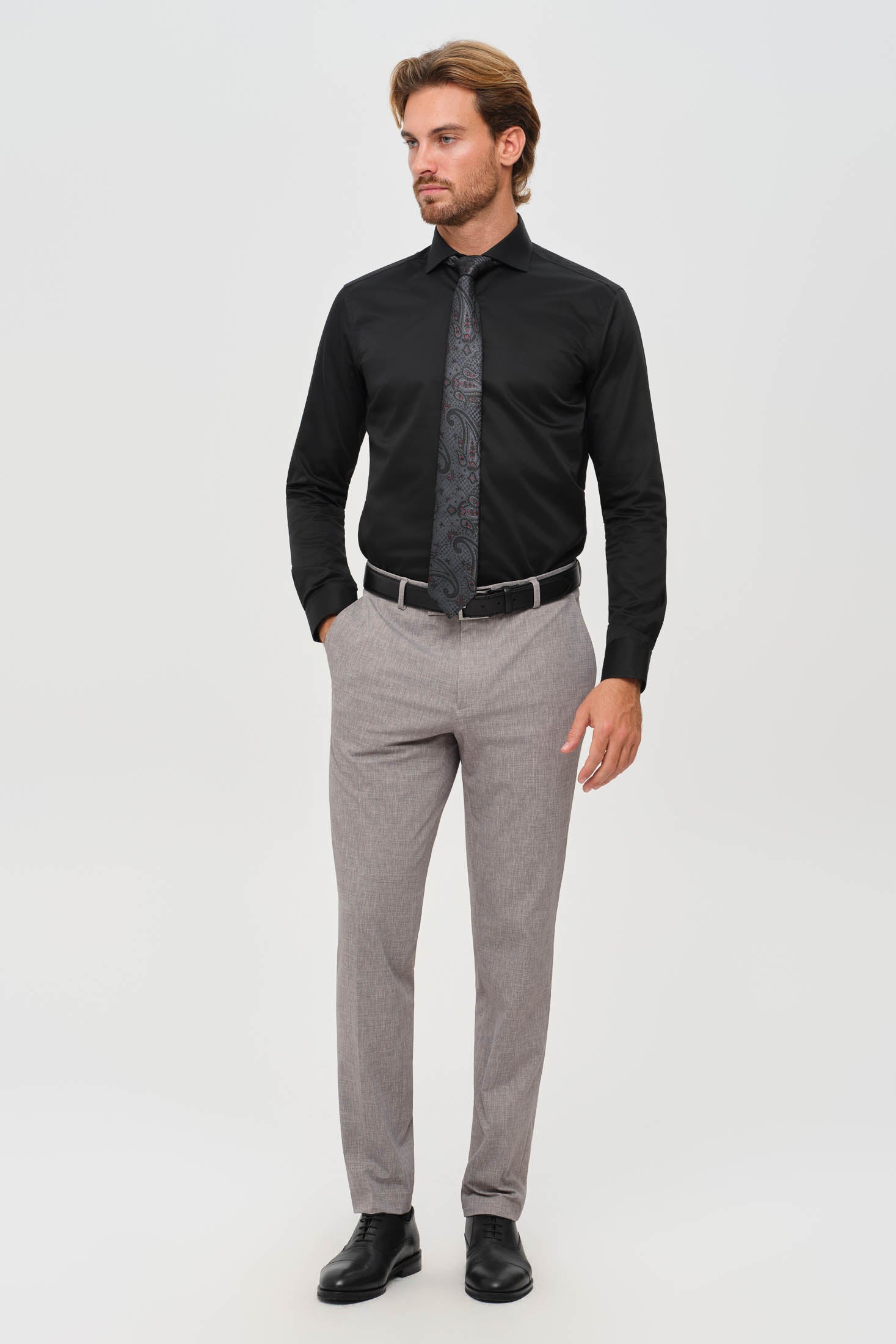 Men’s Premium Business Shirt – Non Iron Satin Finish | Style 25-002-1