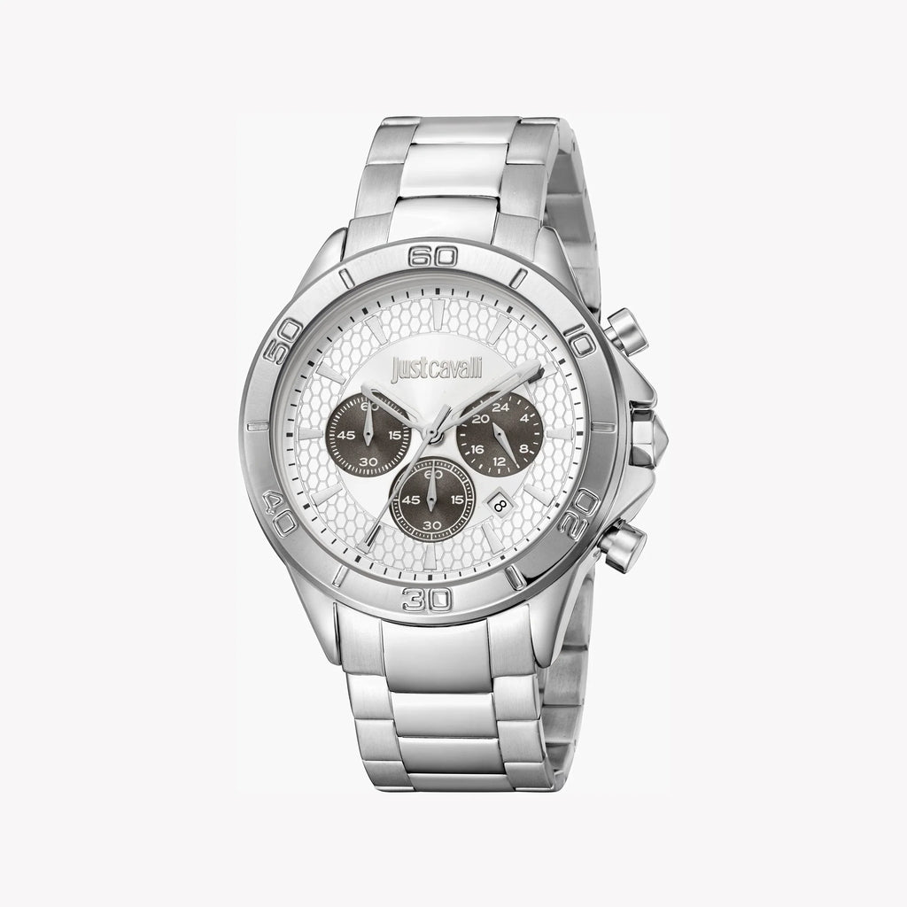 Just Cavalli Men's Alloy Steel Watch, Silver Dial | Jc1g261m0045-0